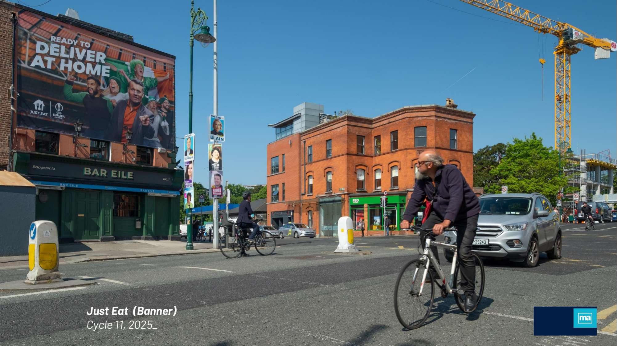 Just Eat: Banner and mural, Dublin