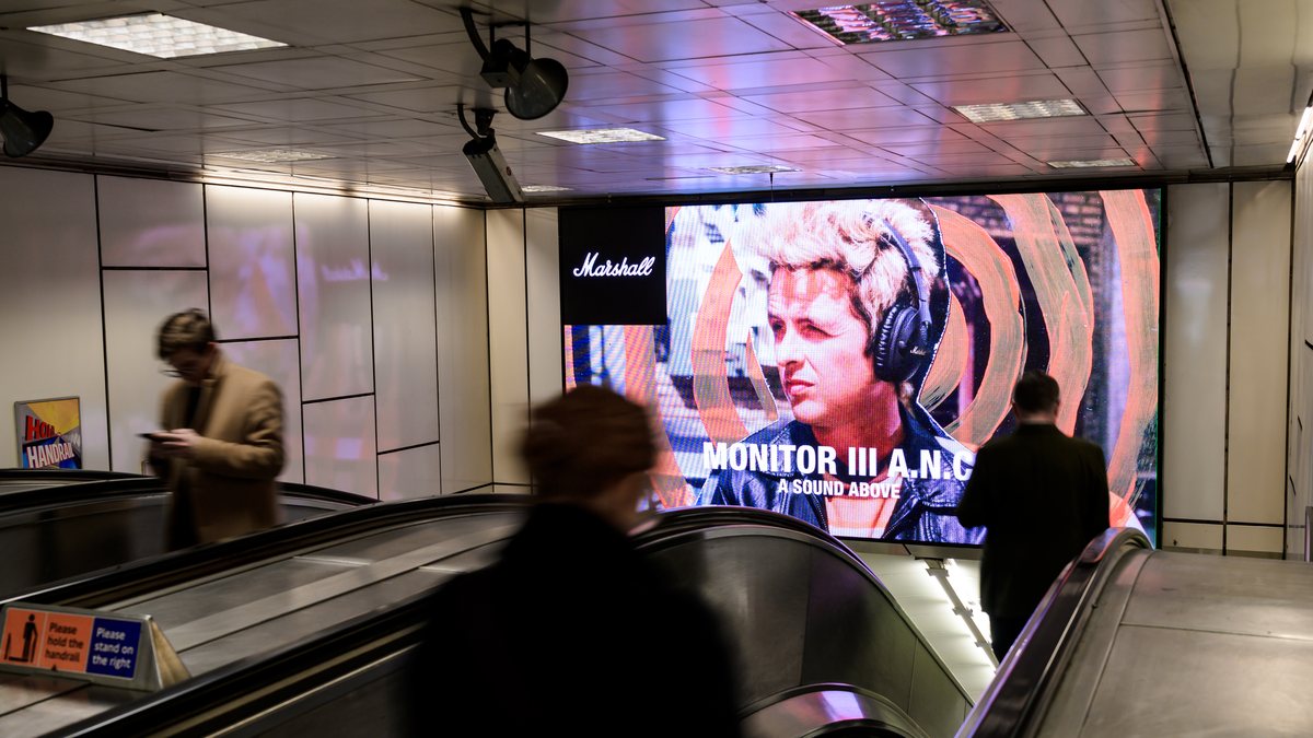 A Marshall campaign on the London Underground