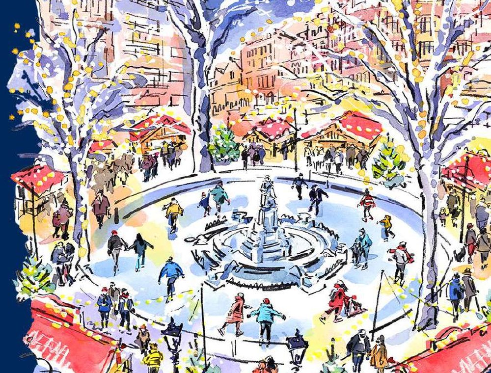 Skate Leicester Square ice rink and festive market in London's West End
